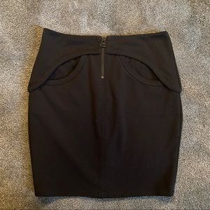 T by ALEXANDER WANG BLACK MINI SKIRT